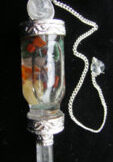 Pendulum with Floating Chaktra Stones with Quartz