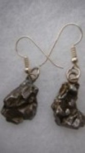Meteorite Earrings from Argentina for Sale