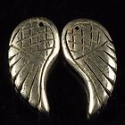 Two Pyrite Wing Earrings or Pendants For Sale