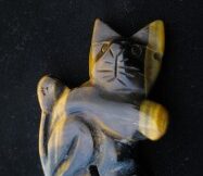 Tiger Eye Cat For Sale - Fossils-Crystals.com