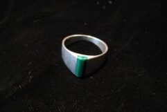 Malachite Pinky Ring - Size 5 - For Sale - Fossils-Crystals.com