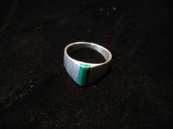 Malachite Pinky Ring - Size 5 - For Sale - Fossils-Crystals.com