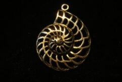 Sterling Silver Ammonite for Necklace - For Sale - Fossils-Crystals.com